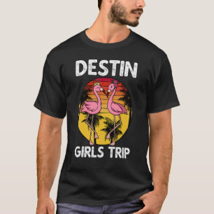 Girls Trip Beach Urlaub Flamingo Reisen Außenberei T-Shirt