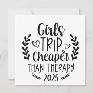 Girls Trip billiger als Therapie 2025 Feiertagskarte