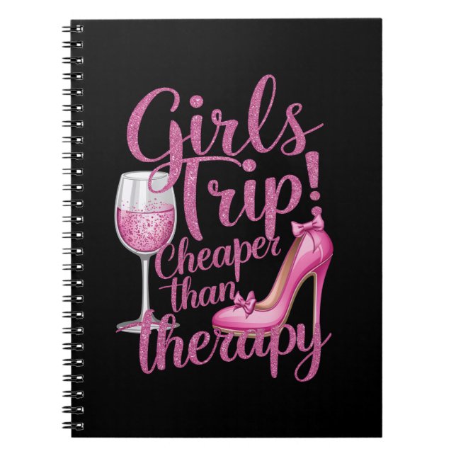 Girls Trip billiger als Therapiewochenende Party Notizblock (Vorderseite)
