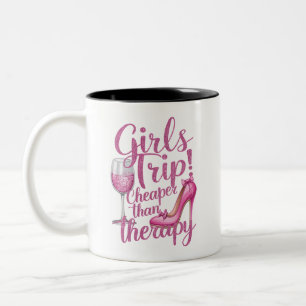Girls Trip billiger als Therapiewochenende Party Zweifarbige Tasse