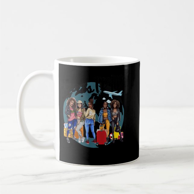 Girls Trip Black Women Königin Melanin Kaffeetasse (Links)