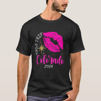 Girls Trip Colorado 2024 Beach Womens Weekend Birt T-Shirt