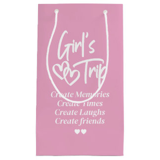 Girls Trip Create Memories Pink Kleine Geschenktüte