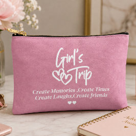 Girls Trip Create Memories Pink Zubehörtasche