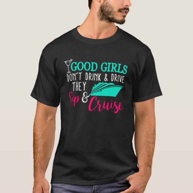 Girls Trip Cruise Drink T-Shirt (Vorderseite)