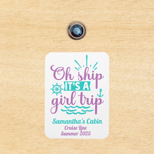 Girls Trip Cruise Vacation Ship Dop Magnet (Von Creator hochgeladen)