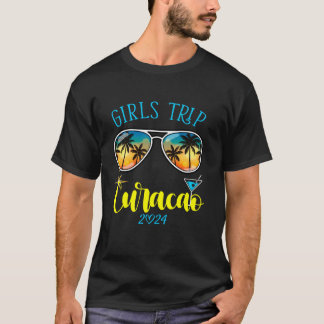 Girls Trip Curacao 2024 Beach Womens Weekend Birth T-Shirt