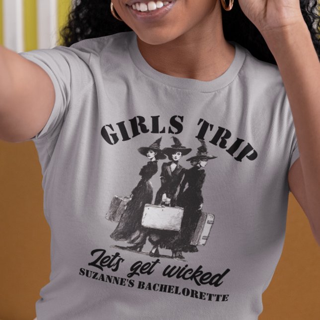 Girls Trip Halloween Witches Custom Party  T-Shirt (Von Creator hochgeladen)