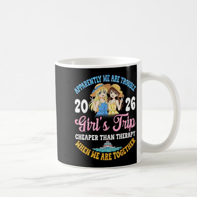 Girls Trip Hilarious Friends Fun Boat Ocean Travel Kaffeetasse (Rechts)