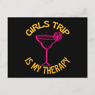 Girls Trip ist meine Therapie Postkarte