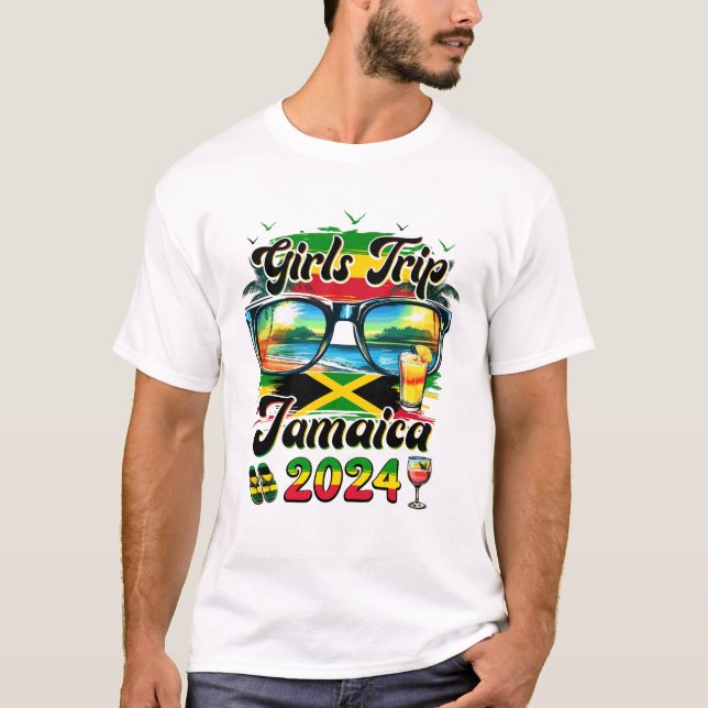 Girls Trip Jamaica 2024 Sommerferien Matching G T-Shirt (Vorderseite)
