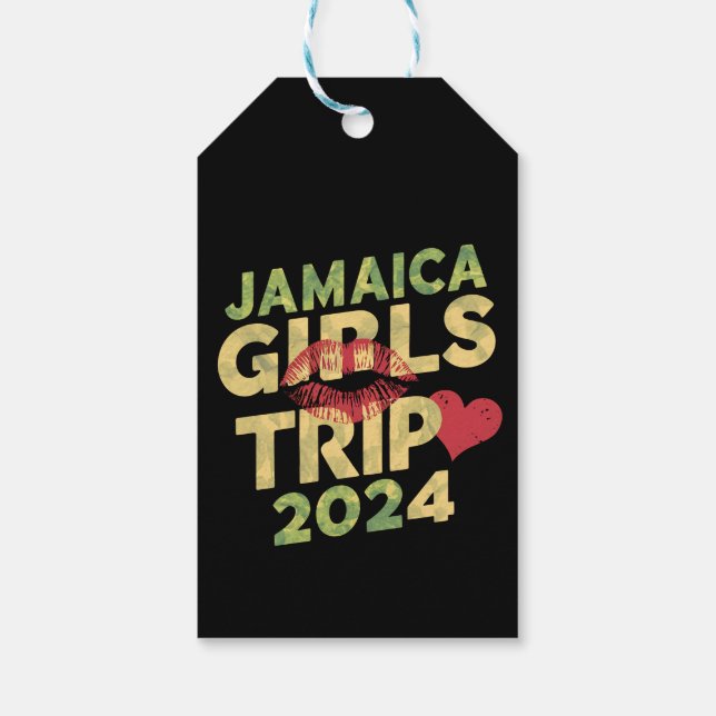 Girls Trip Jamaica 2024 Sommerferien Wochenende Geschenkanhänger (Rückseite)