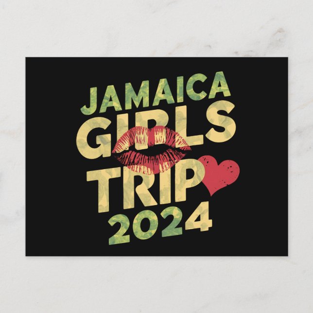 Girls Trip Jamaica 2024 Sommerferien Wochenende Postkarte (Vorderseite)
