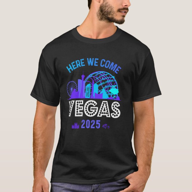 Girls Trip Las Vegas 2025 Birthday Squad Family He T-Shirt (Vorderseite)