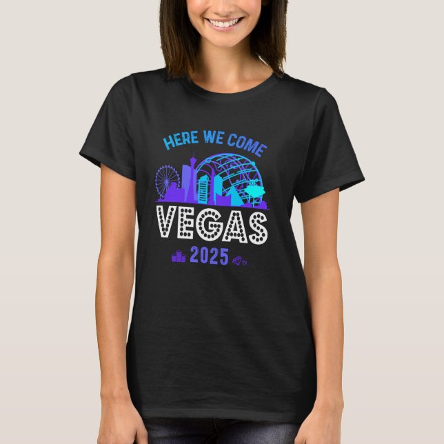 Girls Trip Las Vegas 2025 Birthday Squad Family He T-Shirt (Vorderseite)