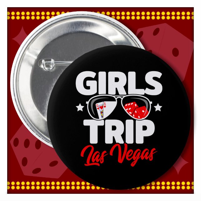 Girl's Trip Las Vegas Vacation Giro del Malcantone Button (Von Creator hochgeladen)