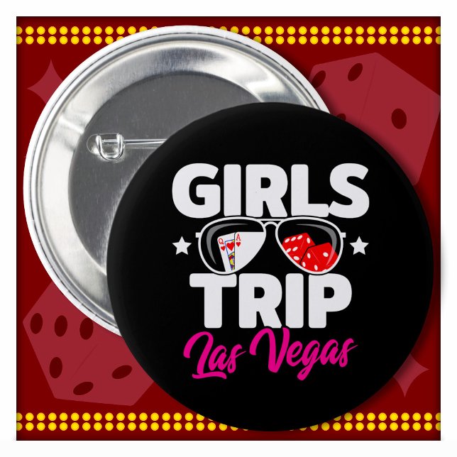 Girl's Trip Las Vegas Vacation Giro del Malcantone Button (Von Creator hochgeladen)