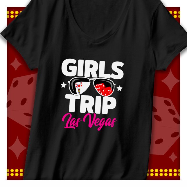 Girl's Trip Las Vegas Vacation Giro del Malcantone T-Shirt (Von Creator hochgeladen)