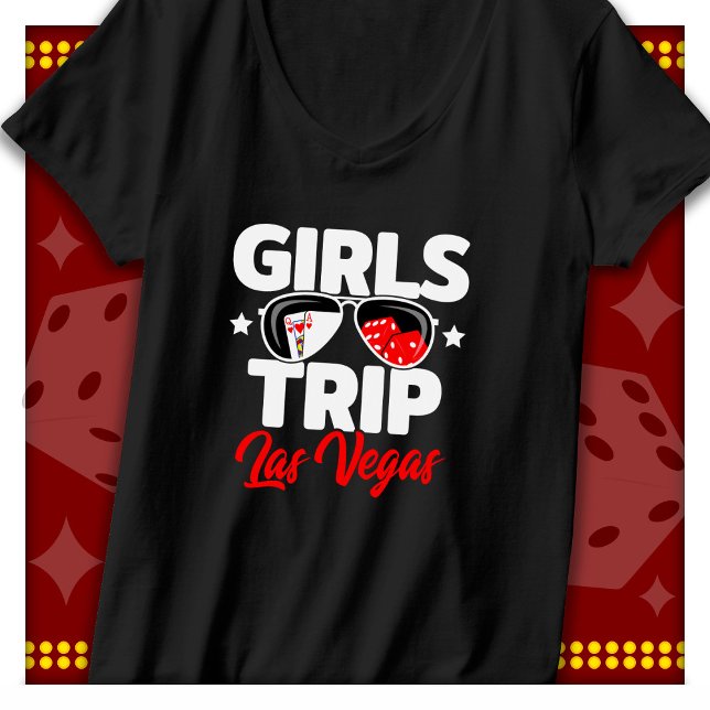Girl's Trip Las Vegas Vacation Giro del Malcantone T-Shirt (Von Creator hochgeladen)