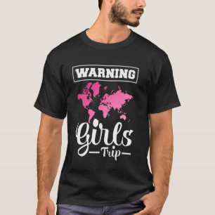 Girls Trip Liebe Flugzeug Weltreise Girls Tra T-Shirt