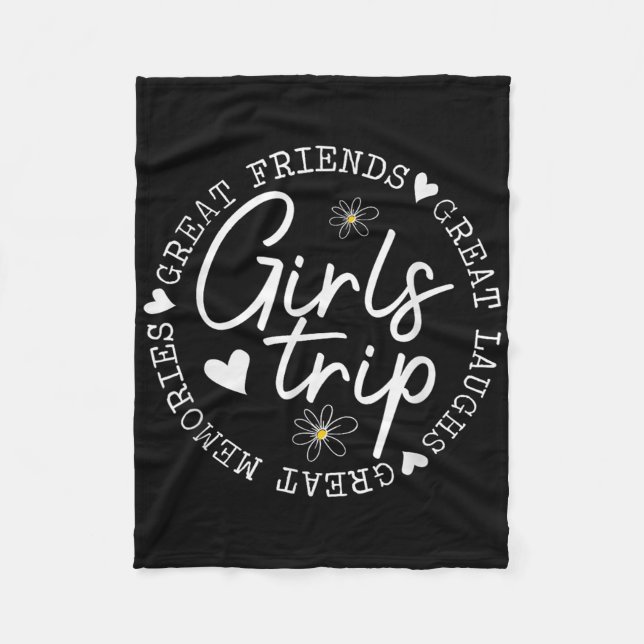Girls Trip Matching Besties Sommerurlaub Reisen Fleecedecke (Vorderseite)