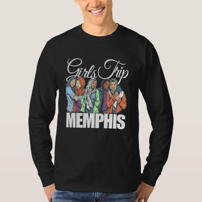 Girls Trip Memphis  Melanin Bestie & Best Friends T-Shirt (Vorderseite)