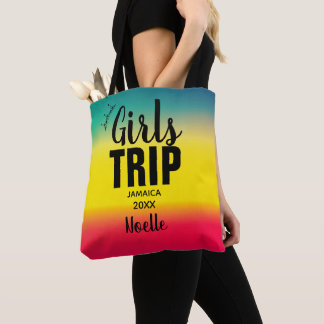 Girls Trip mit Crown Year & Name Green Yellow Red