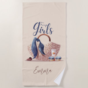 Girls Trip Monogram Strandtuch