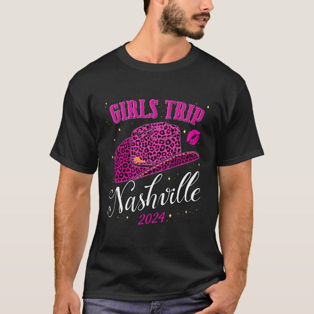 Girls Trip Nashville 2024 für Frauen am Wochenende T-Shirt (Vorderseite)
