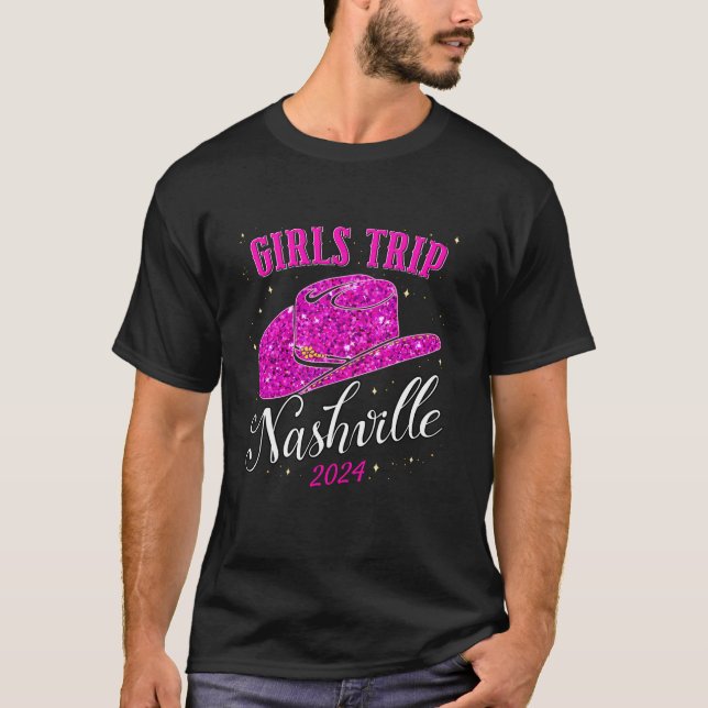 Girls Trip Nashville 2024 für Frauen am Wochenende T-Shirt (Vorderseite)