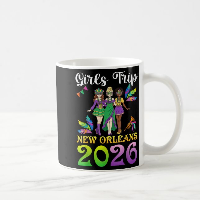 Girls Trip New Orleans 2026 Mardi Gras Day Squad T Kaffeetasse (Rechts)