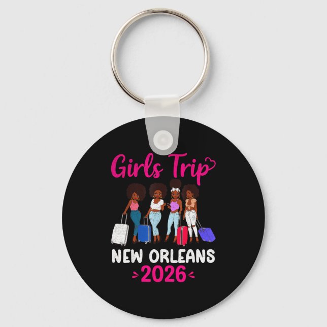 Girls Trip New Orleans 2026 Squad Matching Outfit  Schlüsselanhänger (Vorderseite)