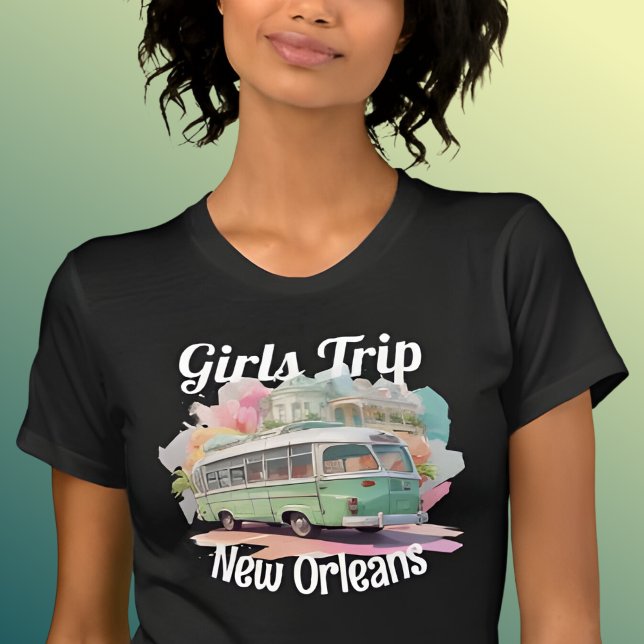 Girls Trip New Orleans Editable Text T-Shirt (Von Creator hochgeladen)