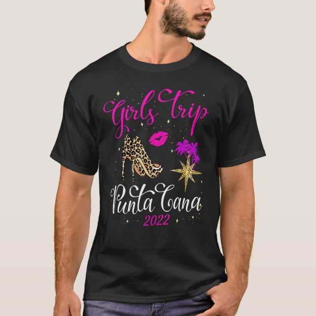 Girls Trip Punta Cana 2022 for Women Weekend Birth T-Shirt (Vorderseite)