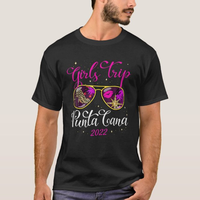 Girls Trip Punta Cana 2022 Women Weekend Geburtsta T-Shirt (Vorderseite)