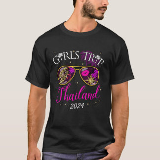Girls Trip Thailand 2024 Beach Womens Weekend Birt T-Shirt