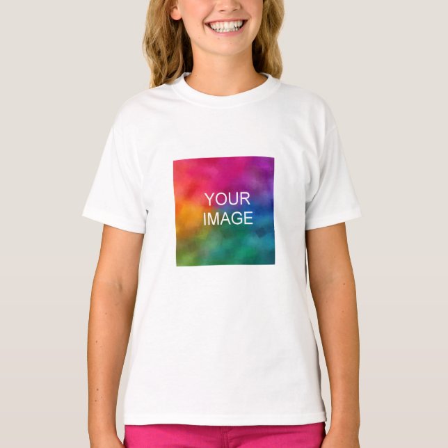 Girls TSjirts Vorderseite und Rückseite Design Fot T-Shirt (Vorderseite)