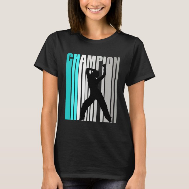 Girls Turquoise Dance Champion Dance Team T-Shirt (Vorderseite)