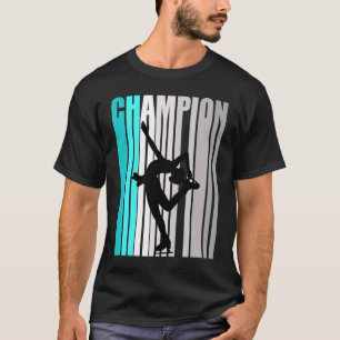 Girls Turquoise Ice Skaten Champion Ice Skaten T T-Shirt