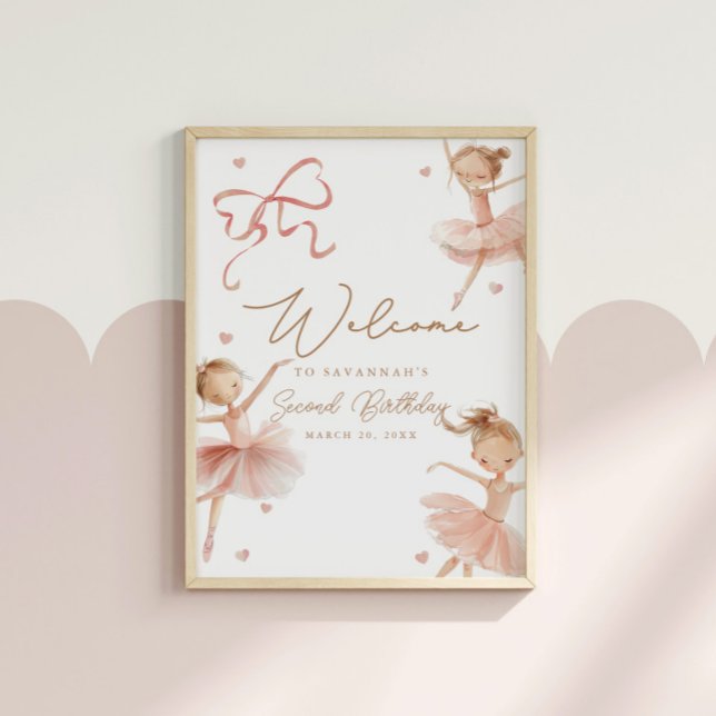 Girls' Tutu Niedlich Boho Ballerina Geburtstag Wil Poster (Von Creator hochgeladen)