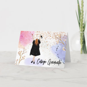 Girls-Uni-Abschluss Karte