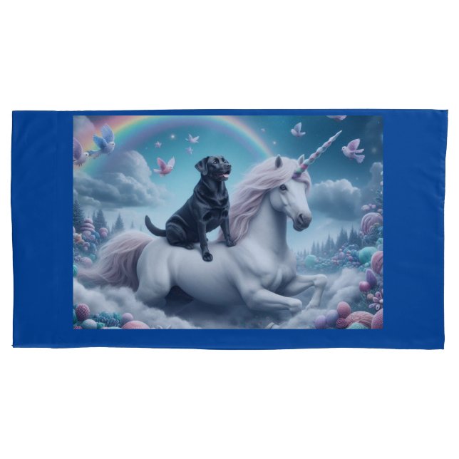 Girls Unicorn Pillowcase Kissenbezug (Vorderseite)