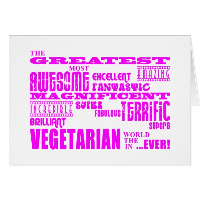 Girls Vegetarier: Rosa Beste Vegetarier (Vorderseite (Horizontal))