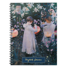 Girls Vintag Art Gold Mit Monogramm Individuelle N Notizblock