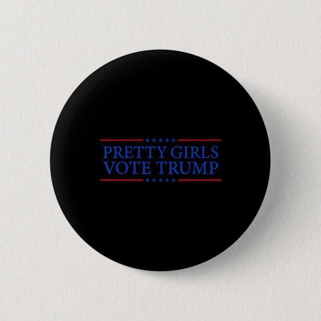 Girls wählen Trump Button (Vorderseite)