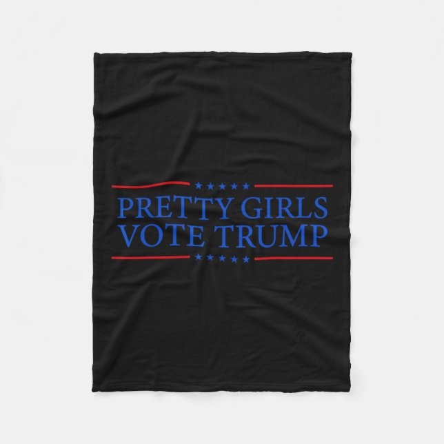 Girls wählen Trump Fleecedecke (Vorderseite)