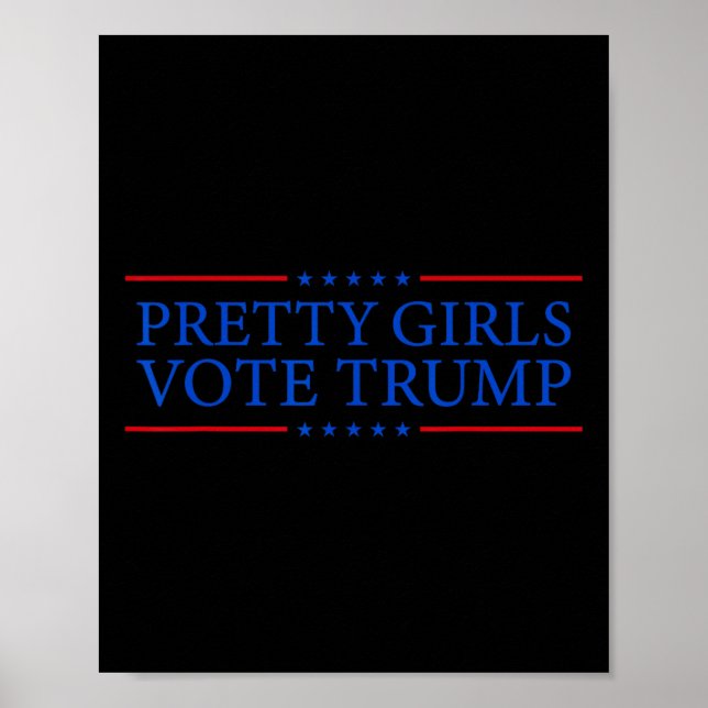 Girls wählen Trump Poster (Vorne)