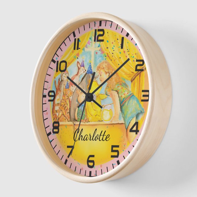 Girls Wall Clock - Winnie The Pooh Uhr (Winkel)