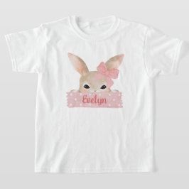Girls Wasserfarbe Rosa Ostersonne T-Shirt