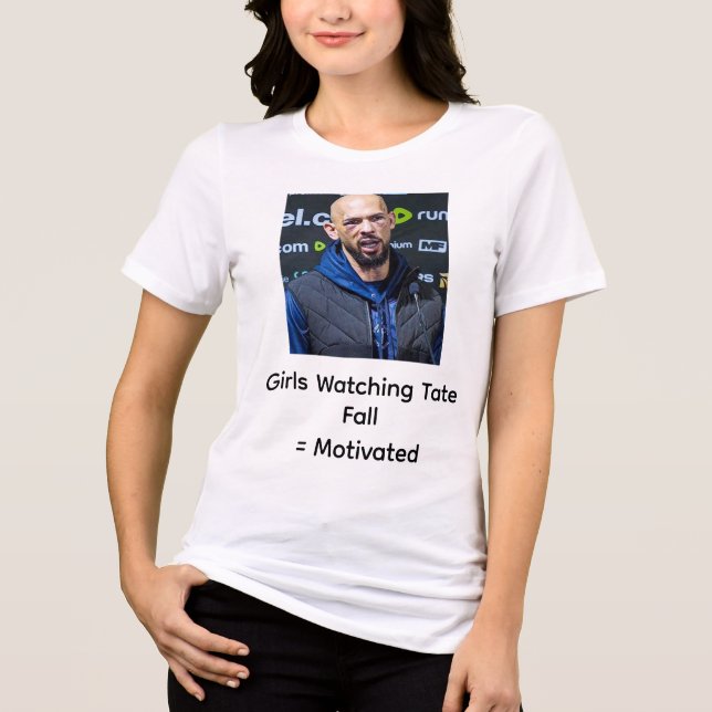 Girls Watching Tate Fall: Motivated Tri-Blend Shirt (Vorderseite)